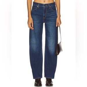 Levi's dark denim loose fit dad jeans in color “she’s nice”